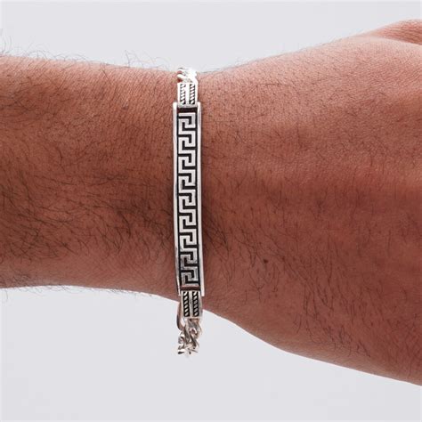 bracelet versace for men|silver Versace bracelet men.